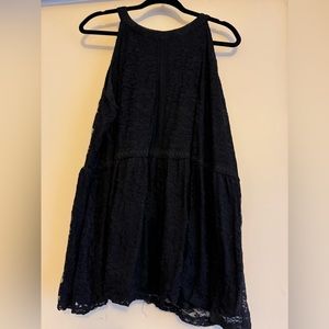 Torrid size 3 neckline black flowing tank top shirt